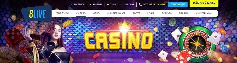 8LIVE - Cá cược xanh chín, giao dịch siêu nhanh